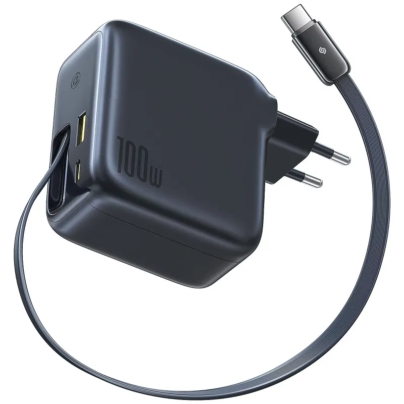 МЗП Baseus EnerCore CJ11 PD100W+QC3.0 with retractable cable Cluster Black