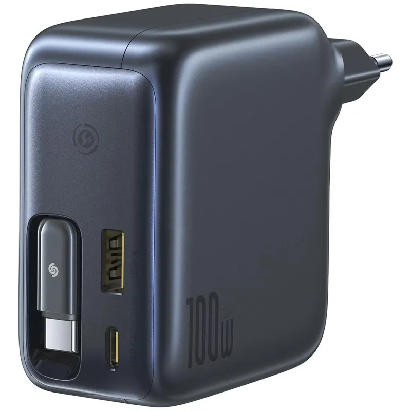 МЗП Baseus EnerCore CJ11 PD100W+QC3.0 with retractable cable Cluster Black — фото 3