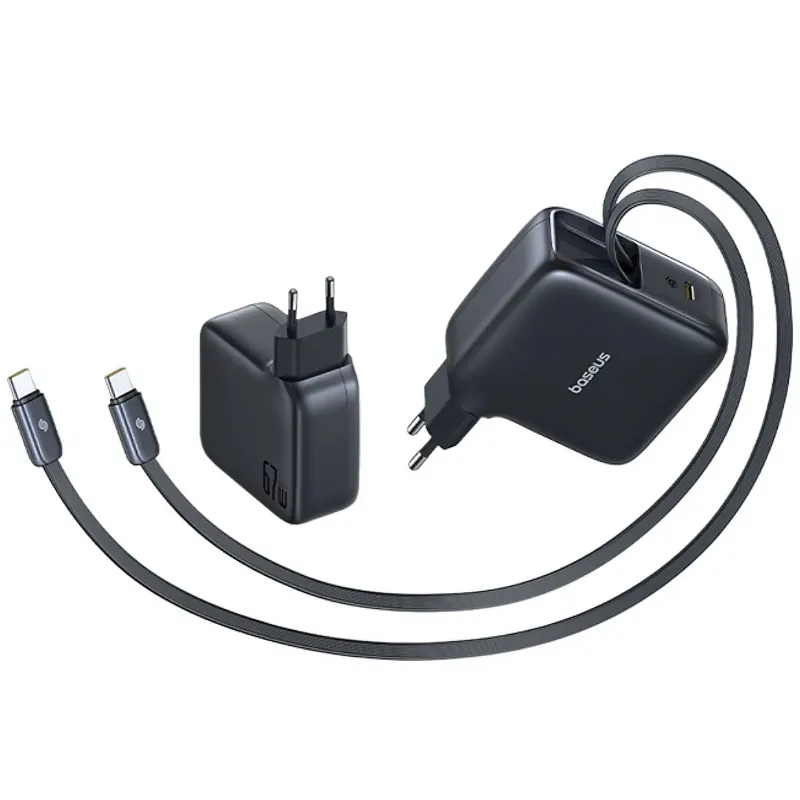 МЗП Baseus EnerCore CJ21 PD67W with retractable cables Cosmic Black — фото 2