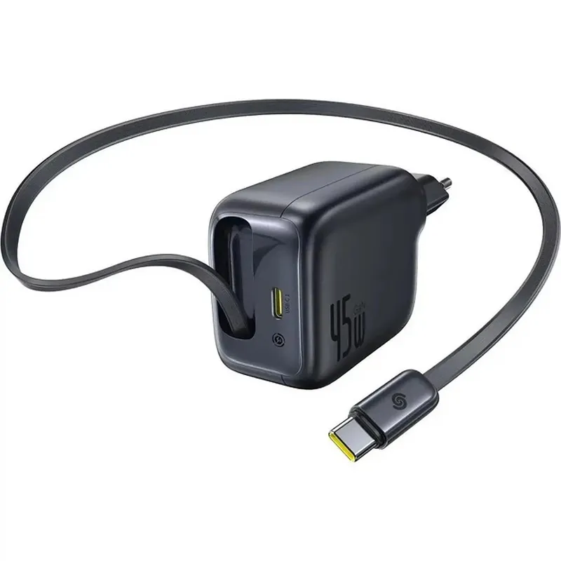 МЗП Baseus EnerCore CJ11 PD45W with retractable cable Cosmic Black — фото 2