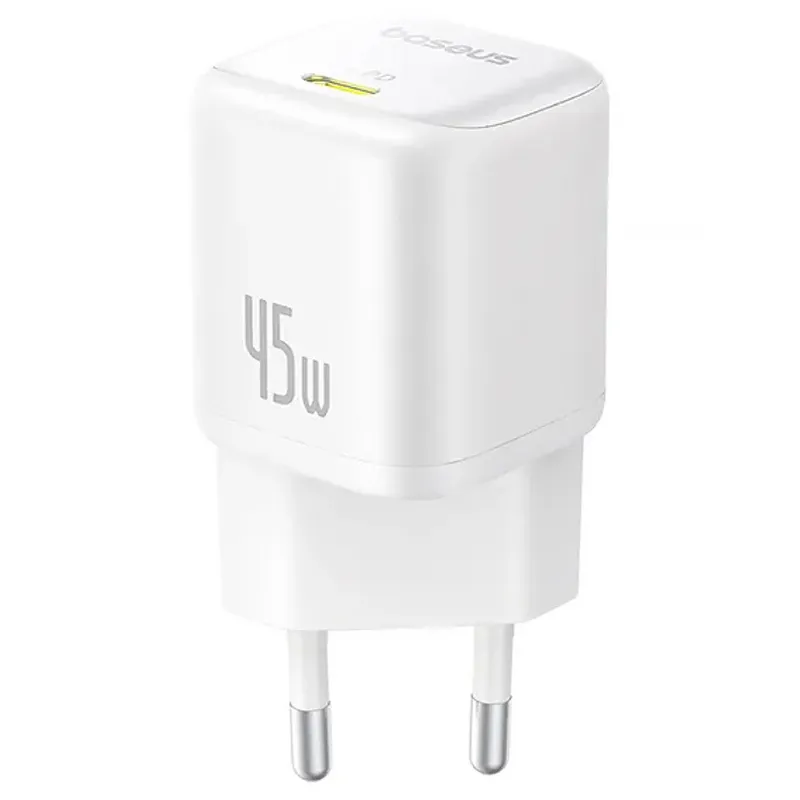 МЗП Baseus PicoGo GaN Fast Charger 45W (1USB-C) (P10176800) Moon White