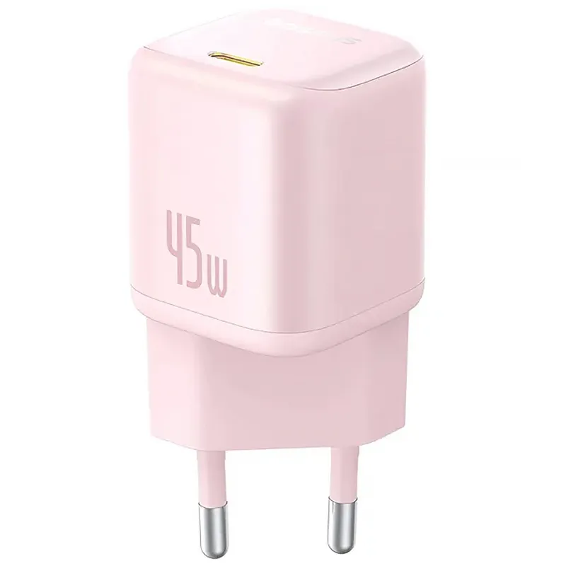 МЗП Baseus PicoGo GaN Fast Charger 45W (1USB-C) (P10176800) Baby Pink