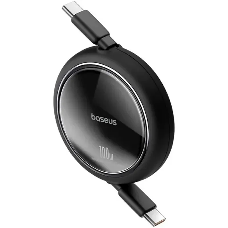 Дата кабель Baseus Free2Draw Mini Retractable Type-C to Type-C 100W Cluster Black — фото 2