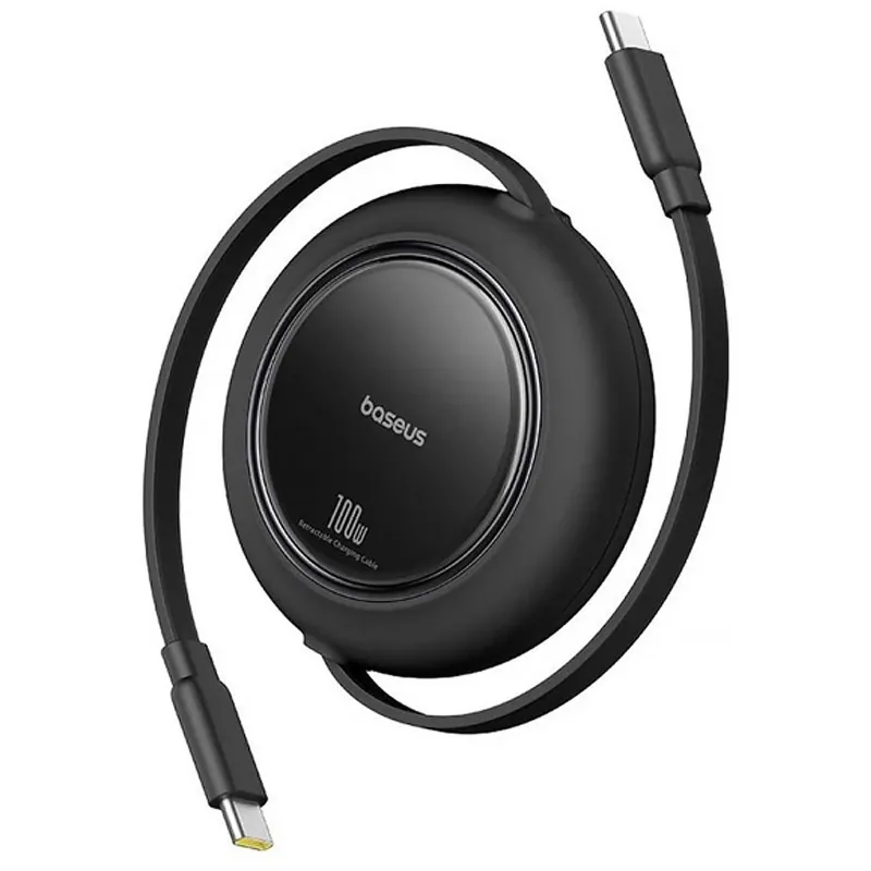 Дата кабель Baseus Free2Pull Mini Retractable Type-C to Type-C 100W Cluster Black