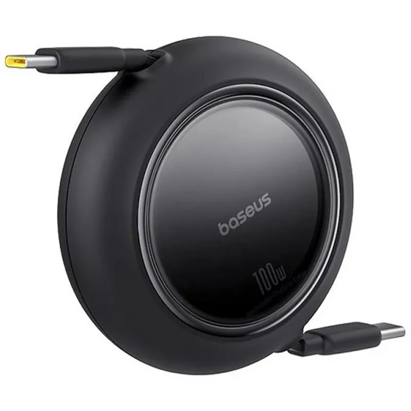 Дата кабель Baseus Free2Pull Mini Retractable Type-C to Type-C 100W Cluster Black — фото 2