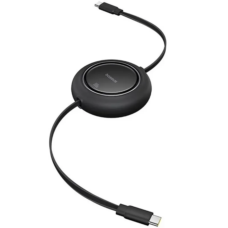 Дата кабель Baseus Free2Pull Mini Retractable Type-C to Type-C 100W Cluster Black — фото 3