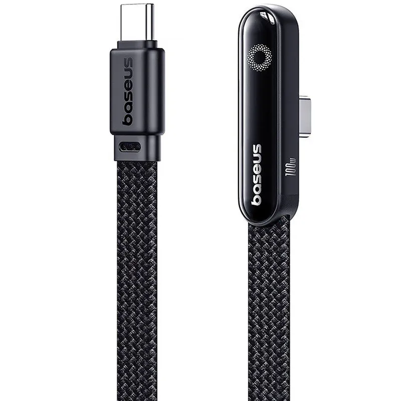 Дата кабель Baseus MVP 3 side plug and stand Type-C to Type-C 100W Cosmic Black