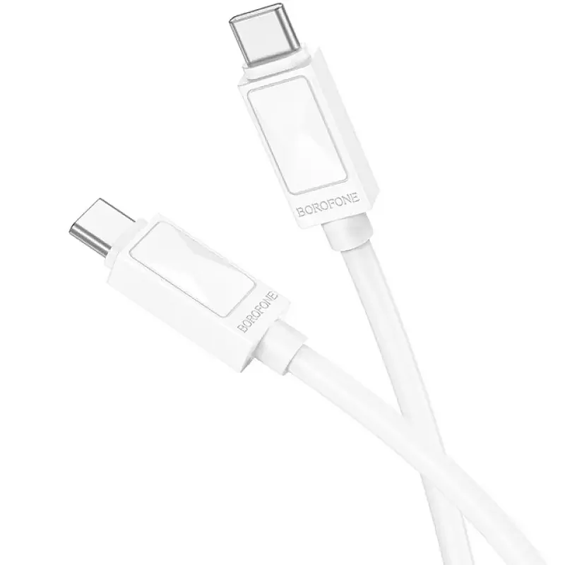 Дата кабель Borofone BX109 Type-C to Type-C 60W White — фото 3