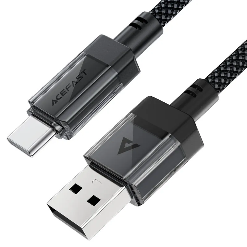 Дата кабель Acefast C12-04 USB to Type-C 3A Black — фото 2
