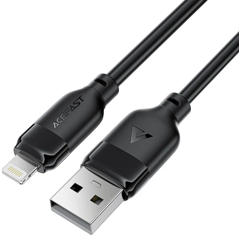 Дата кабель Acefast C16-02 USB to Lightning 2.4A Black — фото 3