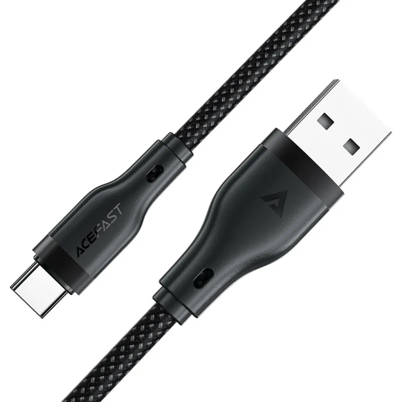 Дата кабель Acefast C8-04 USB to Type-C 3A Black — фото 3