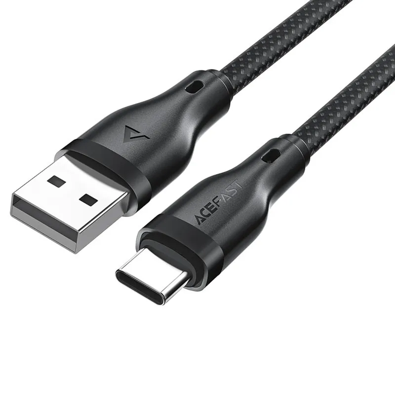 Дата кабель Acefast C8-04 USB to Type-C 3A Black — фото 4
