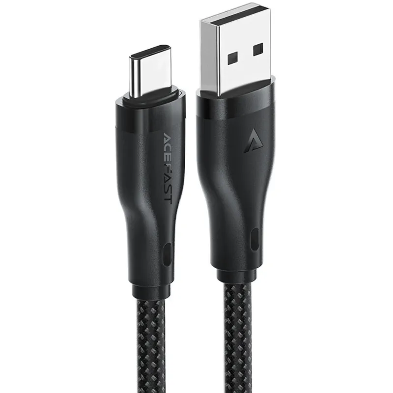 Дата кабель Acefast C8-04 USB to Type-C 3A Black — фото 5
