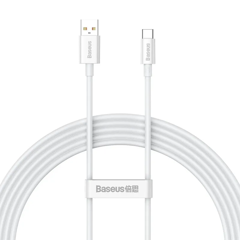 Дата кабель Baseus Superior Series Fast Charging USB to Type-C 100W Moon White