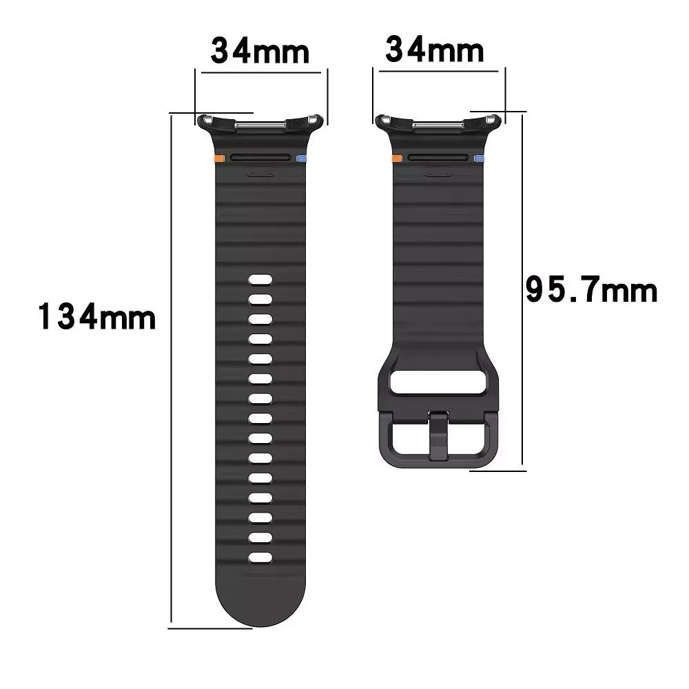Ремінець Silicone band — Watch Ultra 7/ Ultra 8 — Black — фото 4