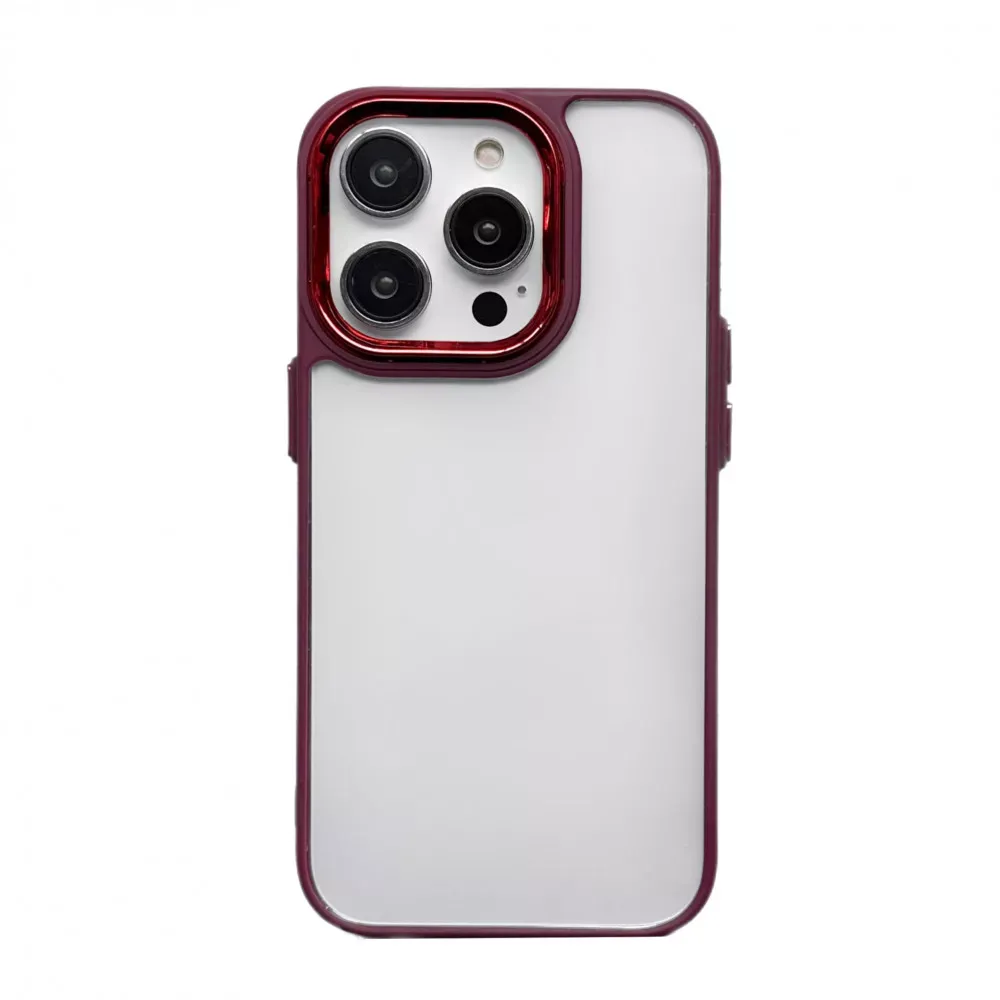 New Skin Clear Case  iPhone 14 Pro Max — Red