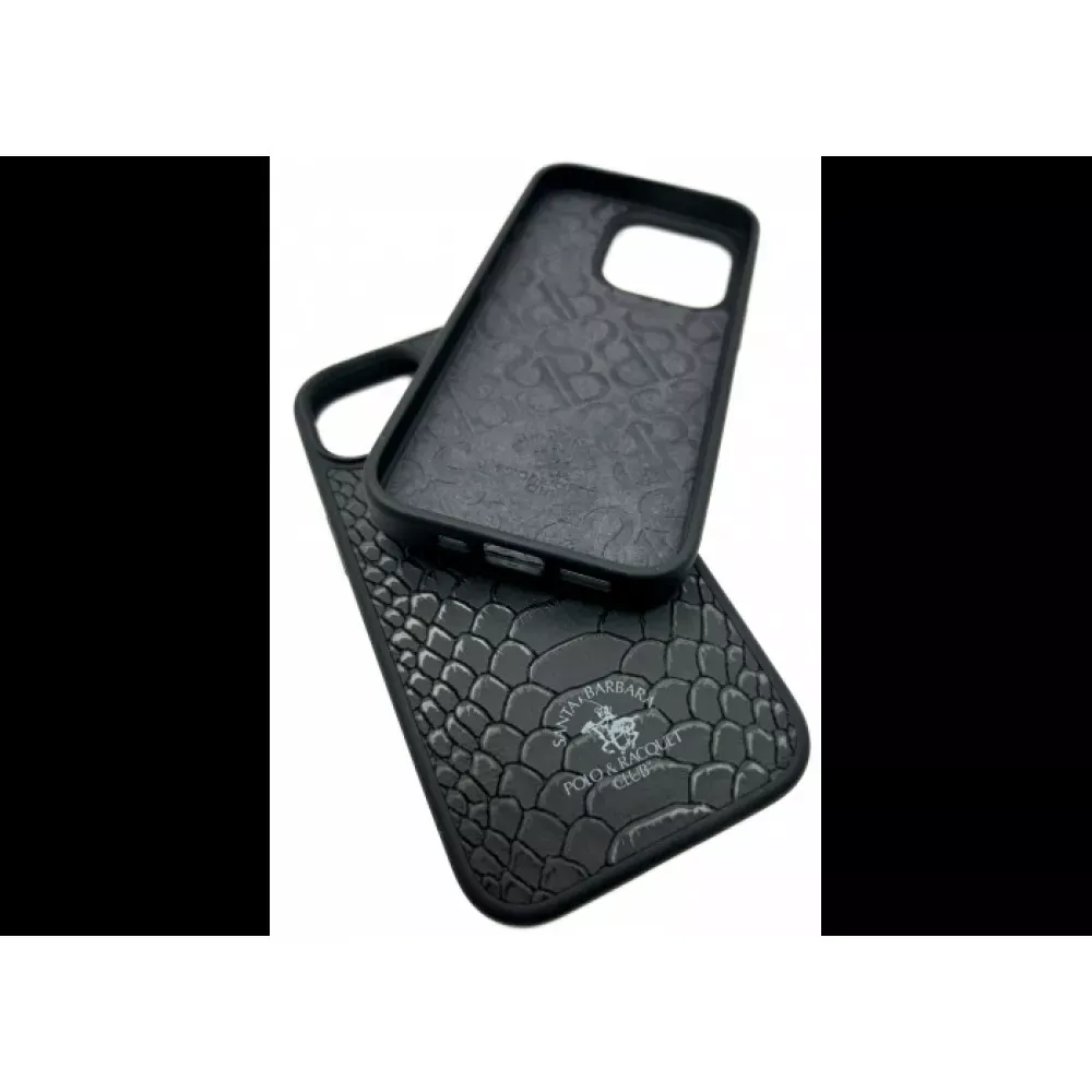 Polo Knight Leather Case iPhone 15 Plus — Black - фото 4