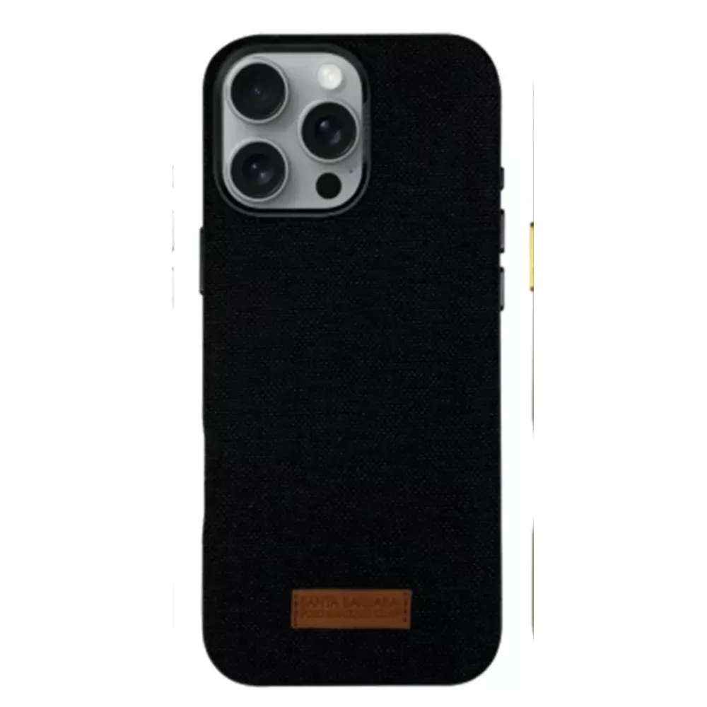 Polo Leonard Leather Case iPhone 16 — Black — Polo Apple iPhone 16