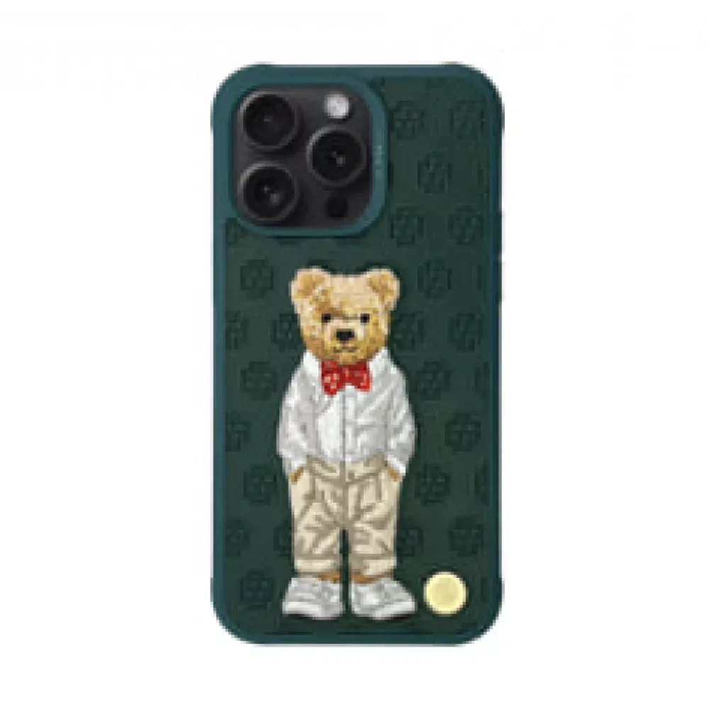 Polo Paris Gentleman Leather Case iPhone 15 Pro — Bow Tie — Polo Apple iPhone 15 Pro