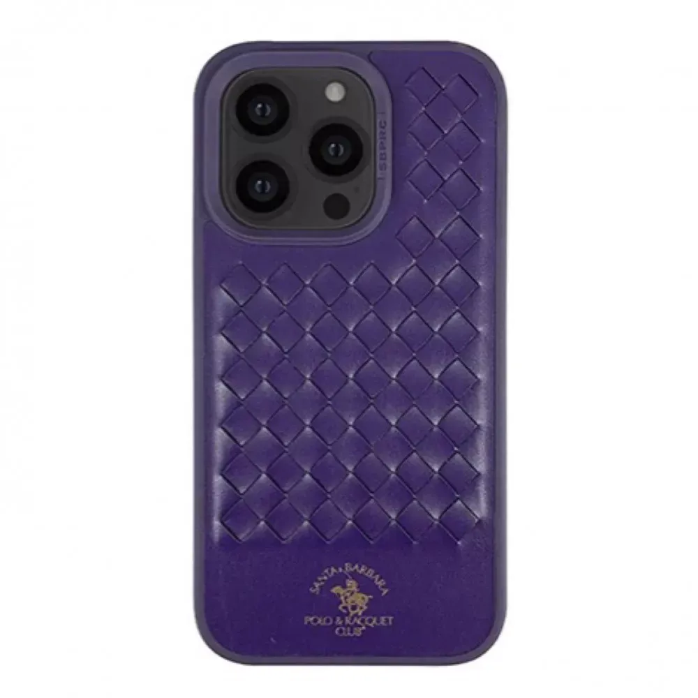 Polo Ravel Leather Case iPhone 14 Pro Max — Purple — Polo Apple iPhone 14 Pro Max 6.7"