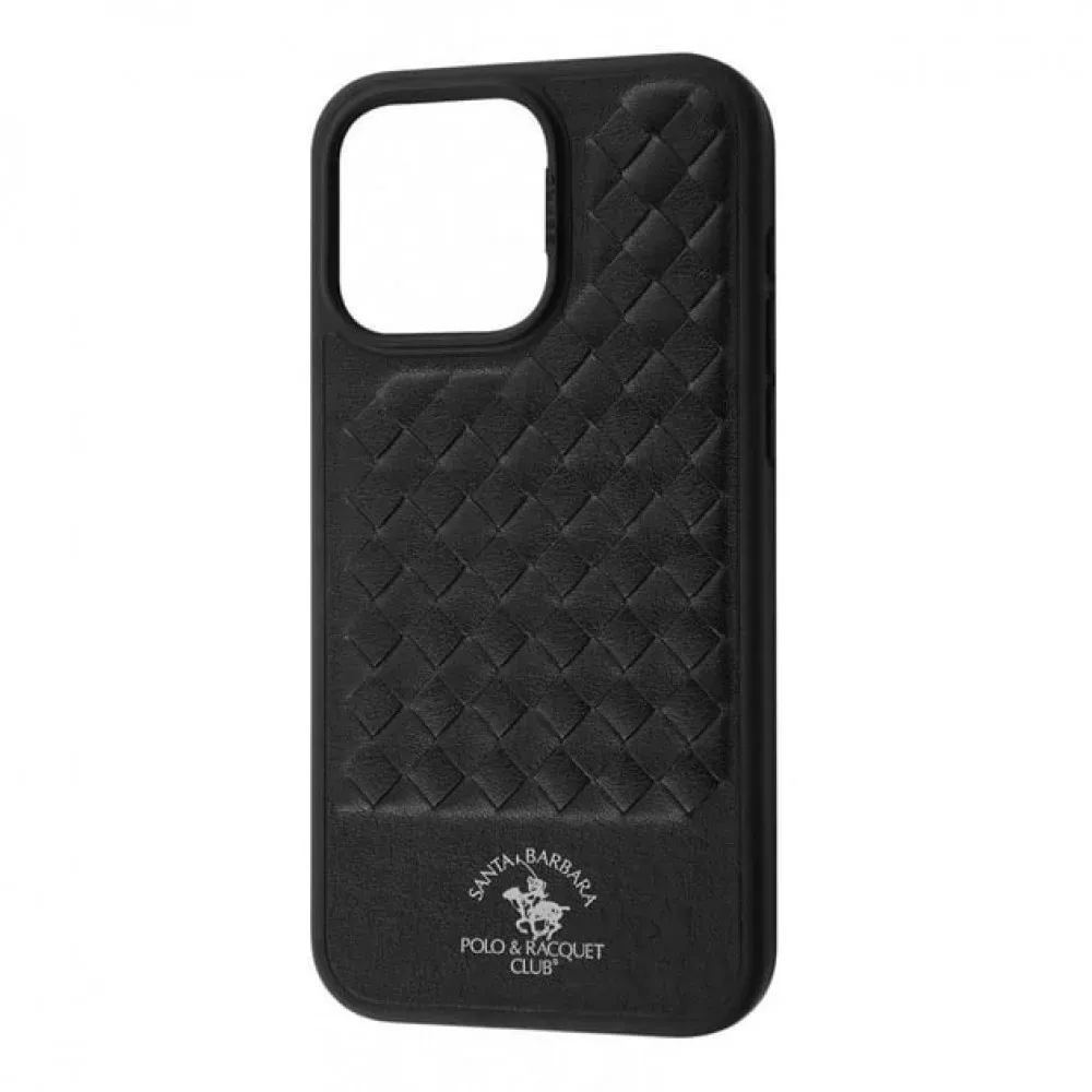 Polo Ravel Leather Case iPhone 15 Plus — Black — Polo Apple iPhone 15 Plus