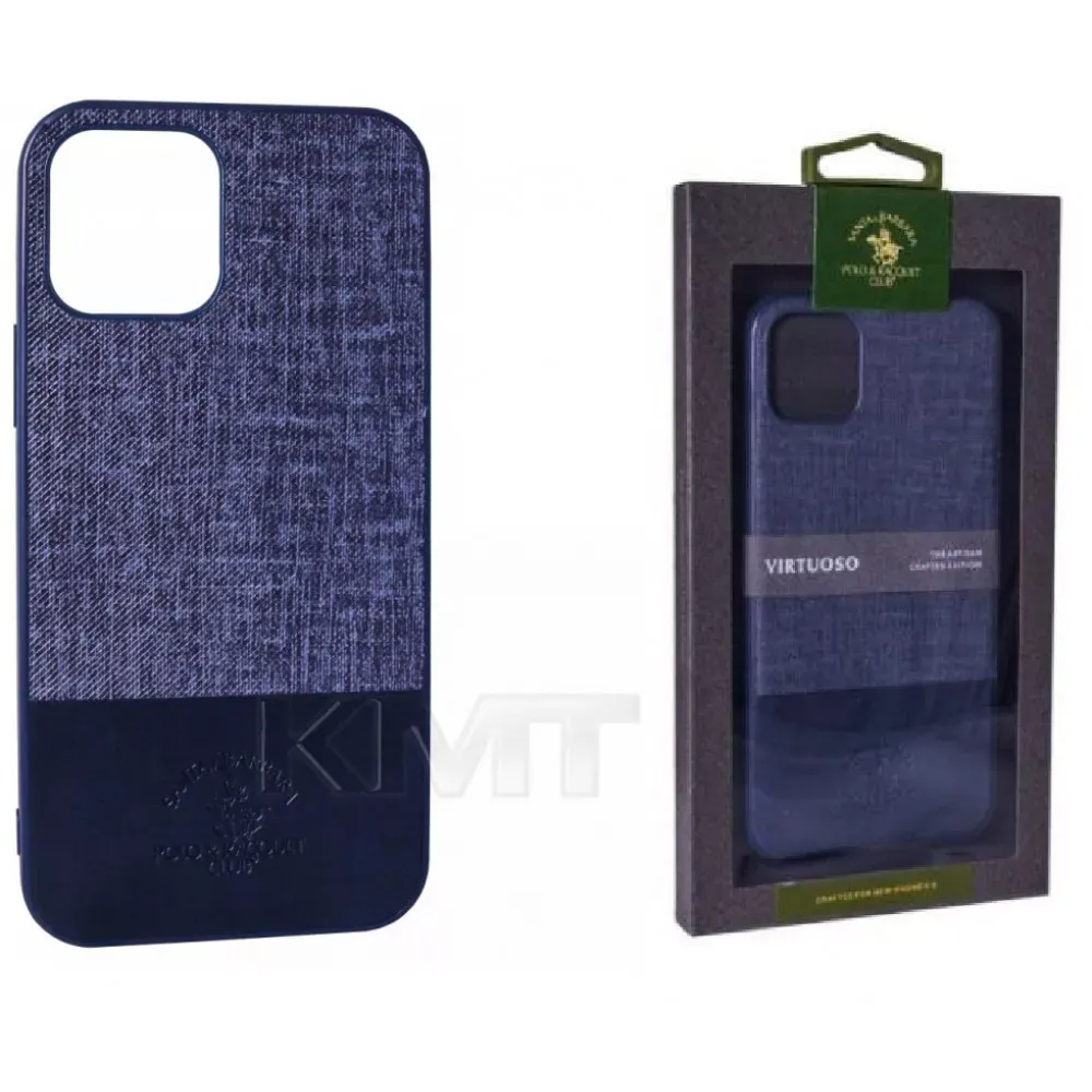 Polo Virtuoso Leather Case iPhone 13 6.1"  — Navy Blue - фото 3