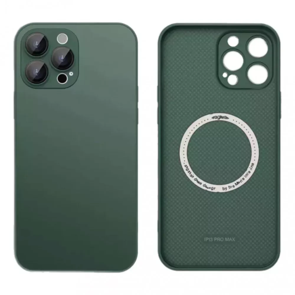 Protective Camera Case With Magsafe iPhone 15 Pro — Cangling Green — Apple Apple iPhone 15 Pro