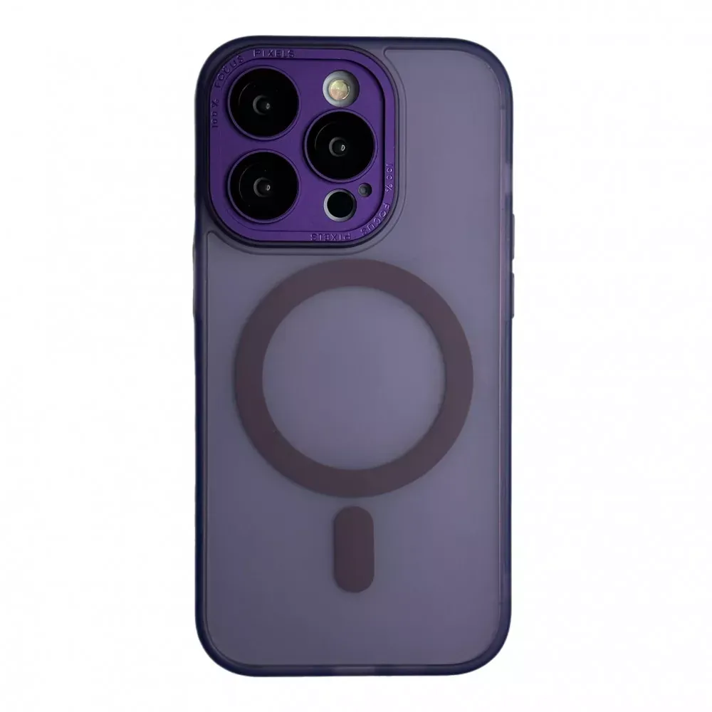 Protective Camera Matte Case With MagSafe iPhone 15 Pro — Deep Purple — Apple Apple iPhone 15 Pro