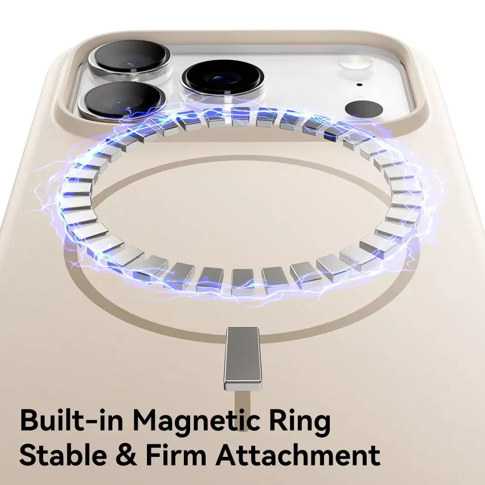 Rock Armor Matte Series TPU Case with Magsafe — iPhone 17 Pro Max — Black - фото 6