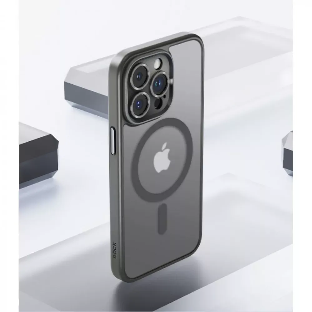Rock Guard Anti-drop Series TPU Case with Magsafe iPhone 16 Plus — Titanium Gray — Rock Apple iPhone 16 Plus
