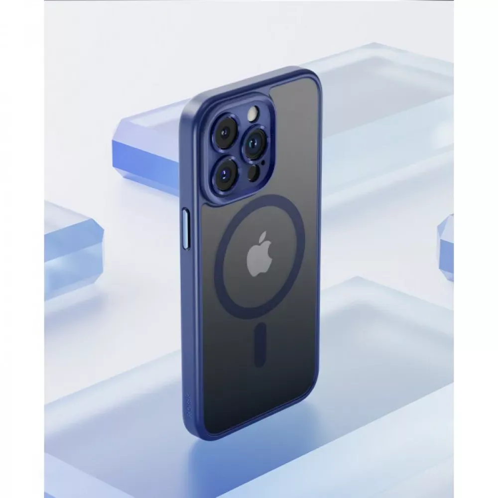 Rock Guard Anti-drop Series TPU Case with Magsafe iPhone 16 Pro Max — Titanium Blue — Rock Apple iPhone 16 Pro Max