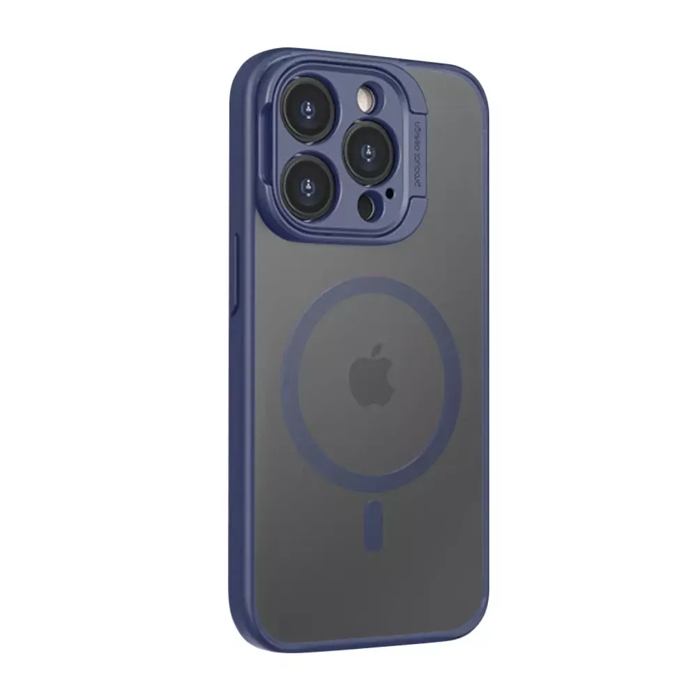 Rock Guard Foldable Series TPU Case with Magsafe iPhone 15 Pro Max — Titanium Blue — Rock Apple iPhone 15 Pro Max