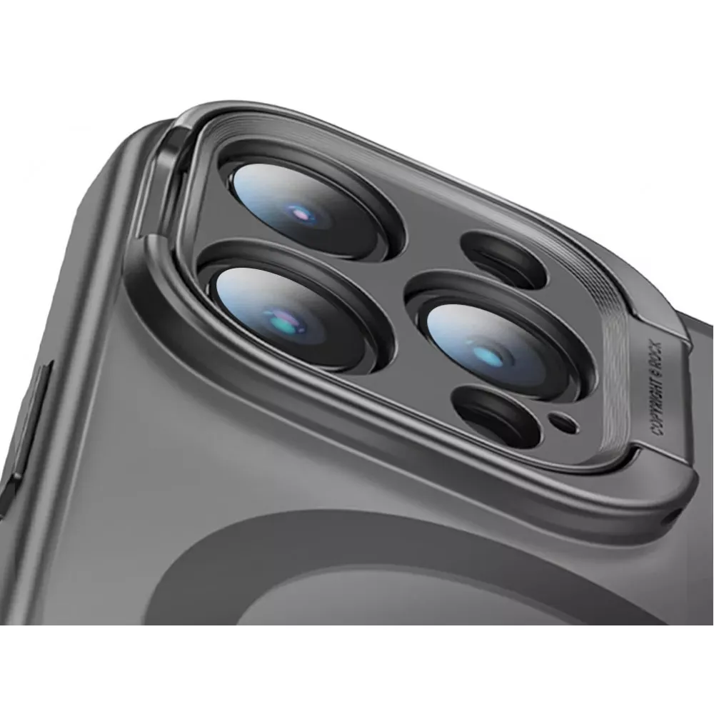 Rock Guard Foldable Series TPU Case with Magsafe iPhone 15 — Titanium Grey - фото 3
