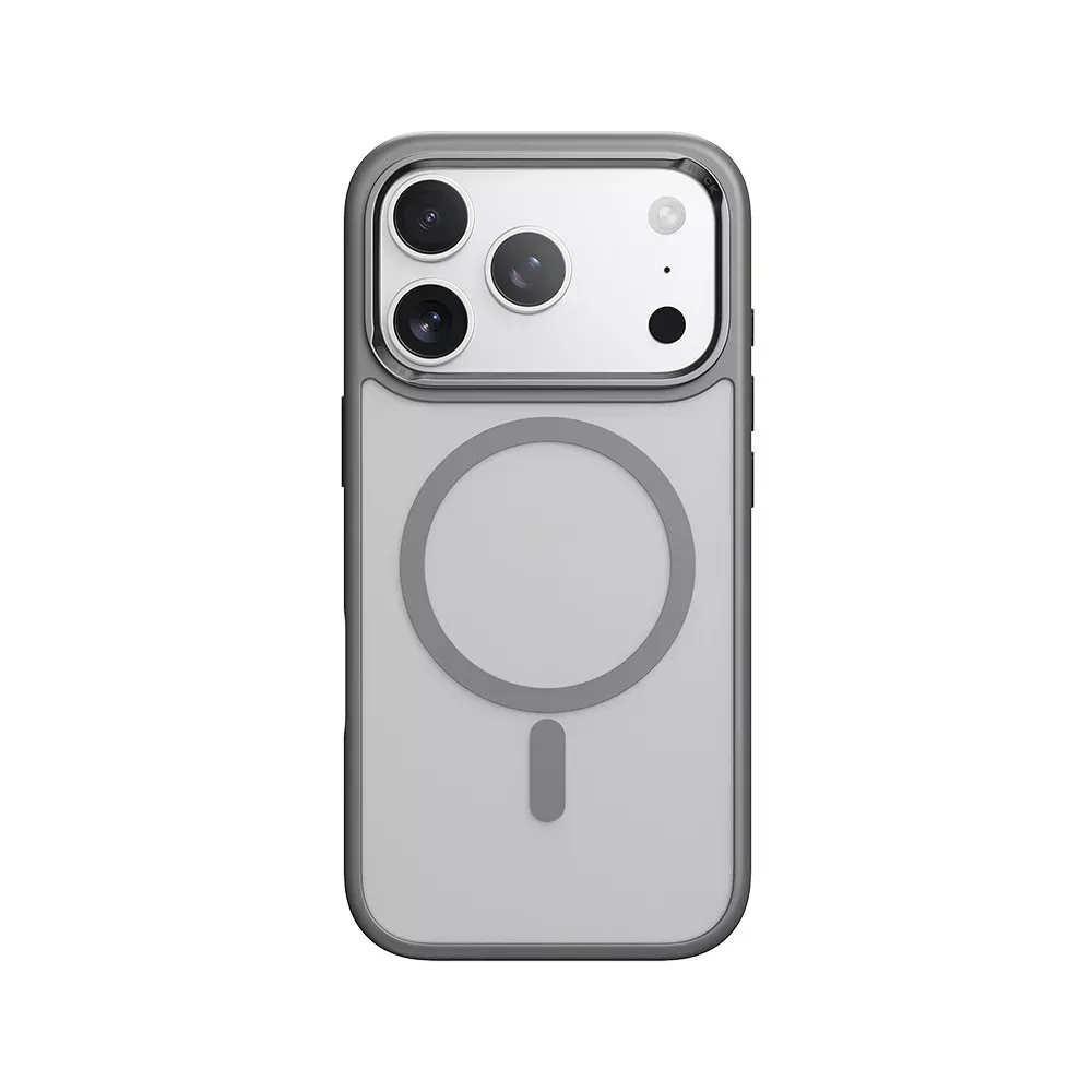 Rock Guard Metal Lens Frame Series TPU Case with Magsafe iPhone 17 Pro Max — Gray — Rock Apple iPhone 17 Pro Max