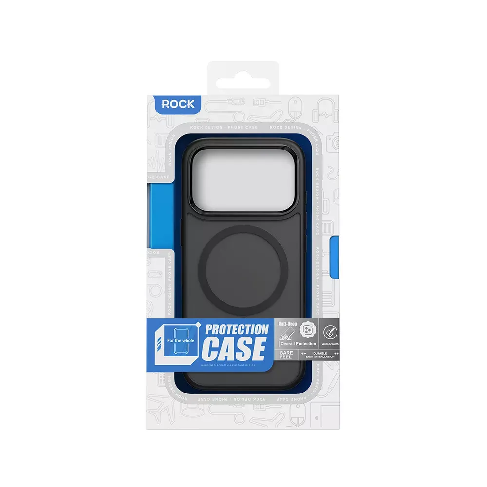 Rock Guard Metal Lens Frame Series TPU Case with Magsafe iPhone 17 Pro — Gold — фото 3
