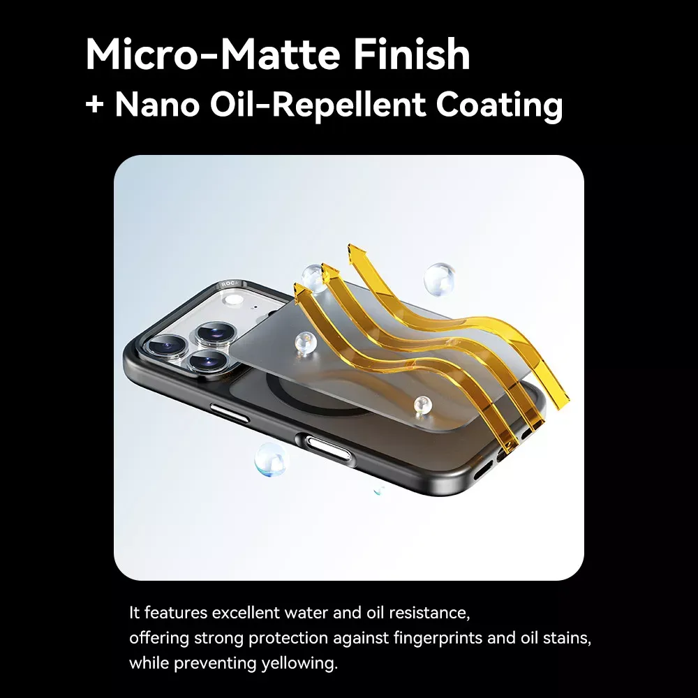 Rock Guard Metal Lens Frame Series TPU Case with Magsafe iPhone 17 Pro — Gold — фото 7