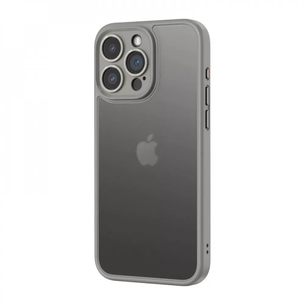 Rock Guard Touch Protection Case Anti-drop Lens Protection iPhone 15 Pro Max — Titanium Grey — Rock Apple iPhone 15 Pro Max