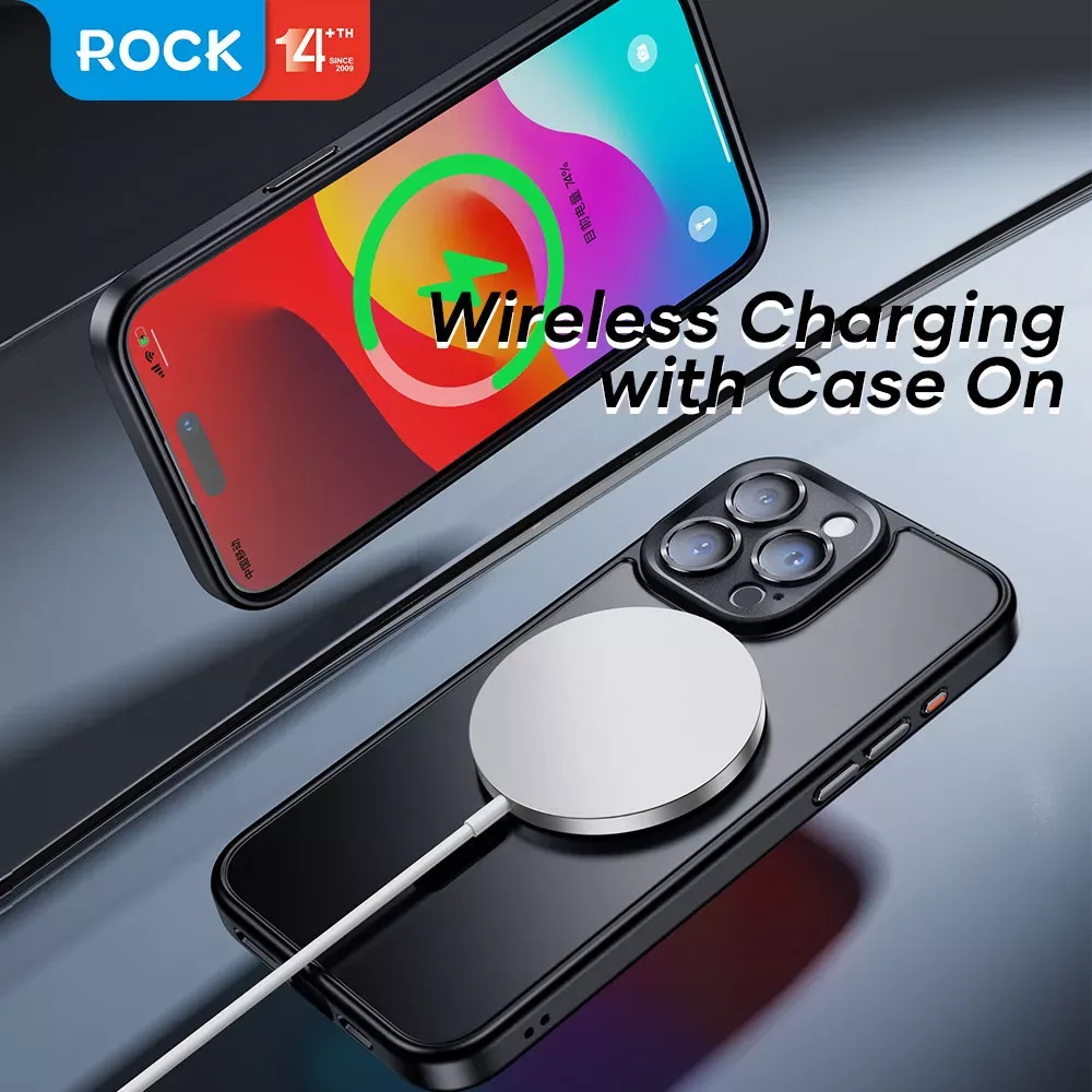 Rock Guard Touch Protection Case Anti-drop Lens Protection iPhone 15 Pro — Titanium Black — фото 5