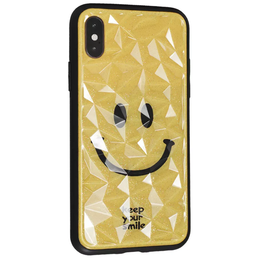 Romb Glass With Print TPU Case iPhone 7; iPhone 8 — Smile