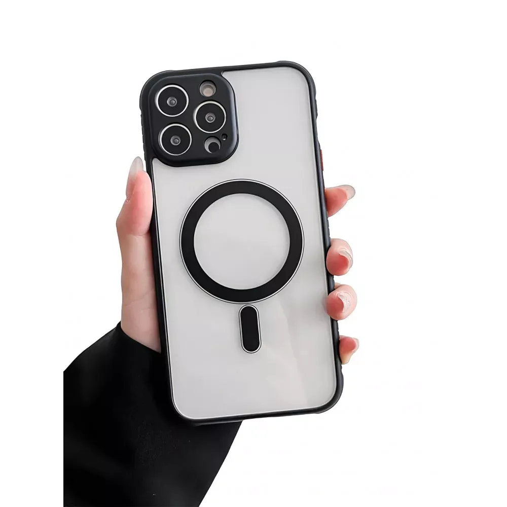 Skin Clear Case With MagSafe iPhone 12 — Black — Apple Apple iPhone 12 6.1"