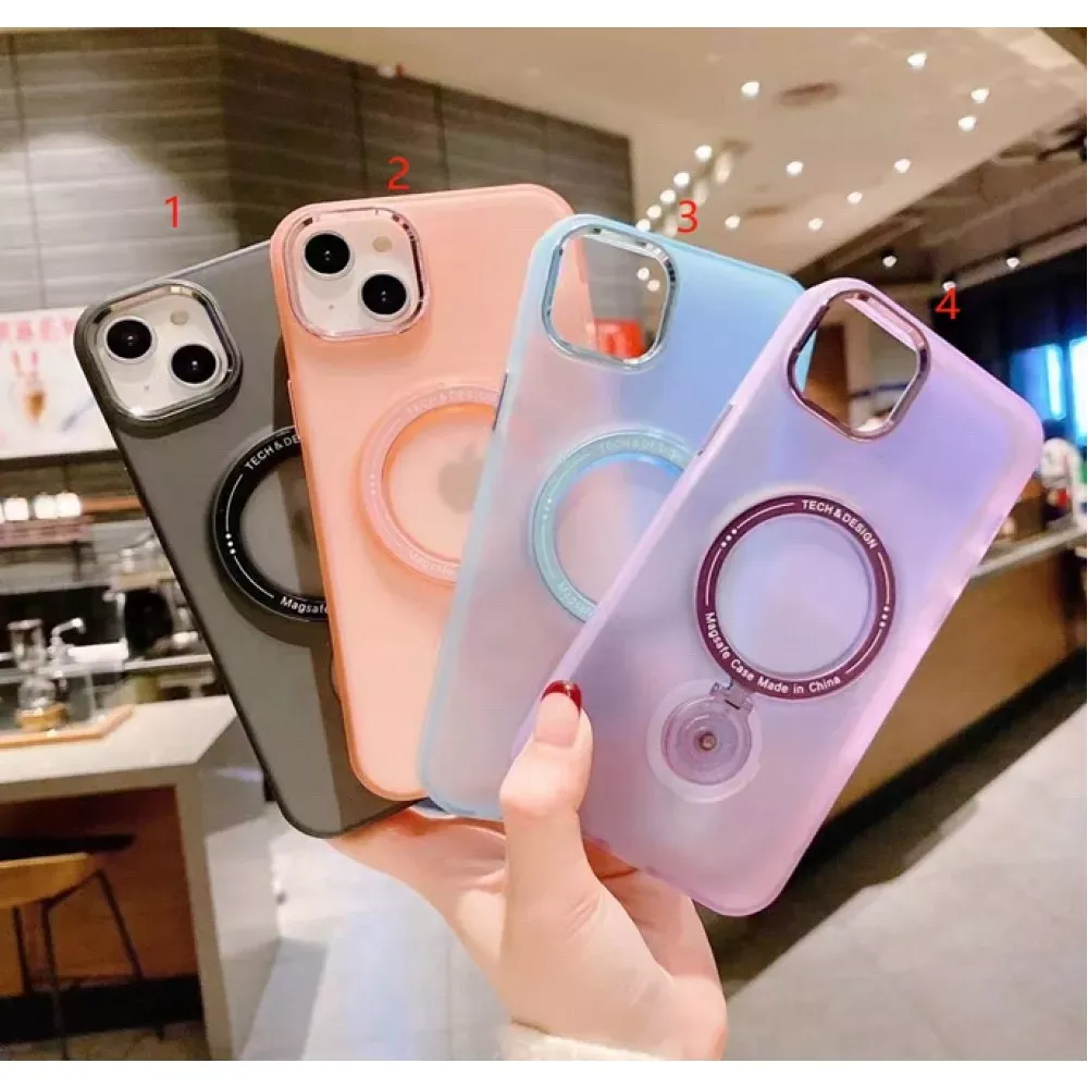 Stand Case with MagSafe iPhone 14 Pro — Blue - фото 4