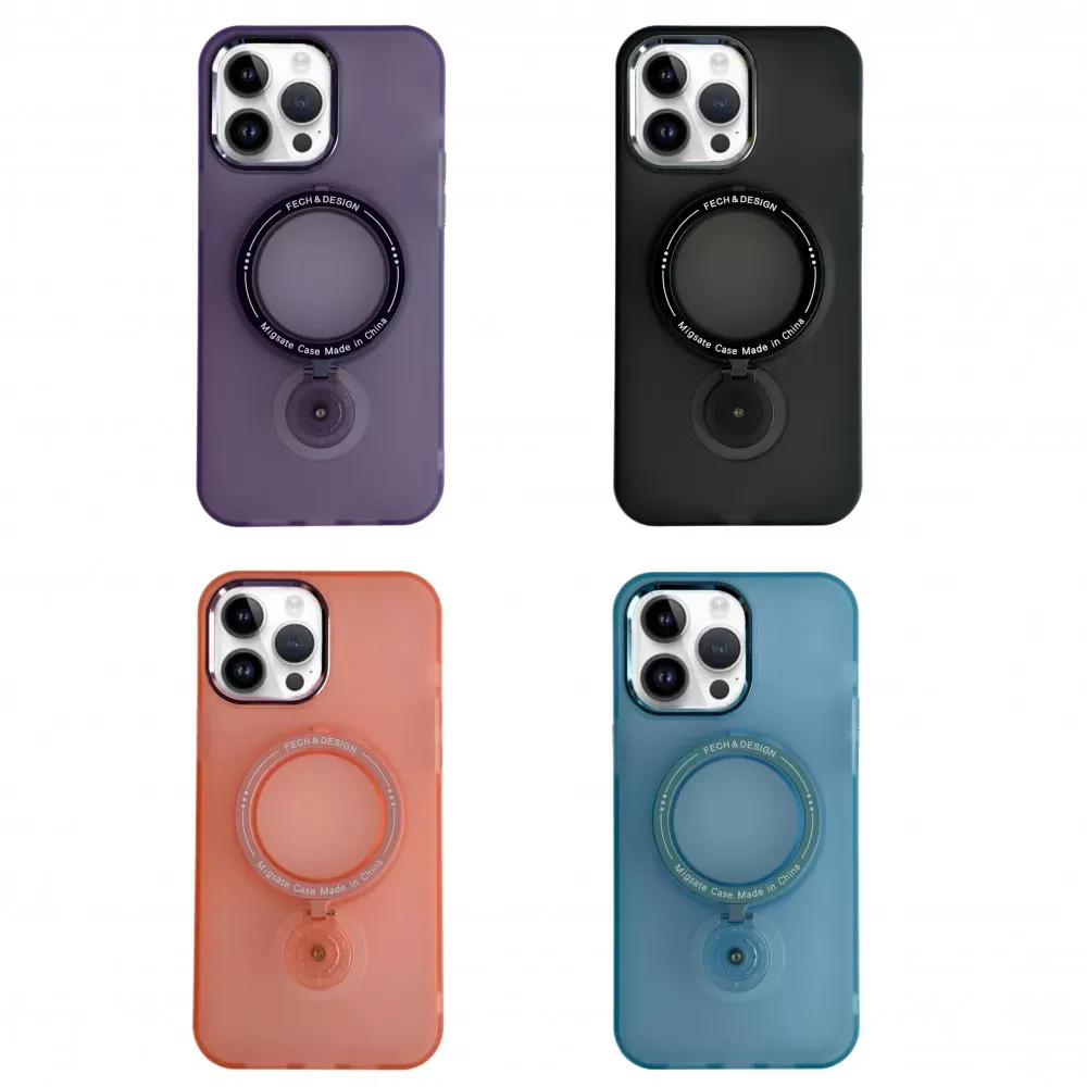 Stand Case with MagSafe iPhone 15 Pro — Blue - фото 3