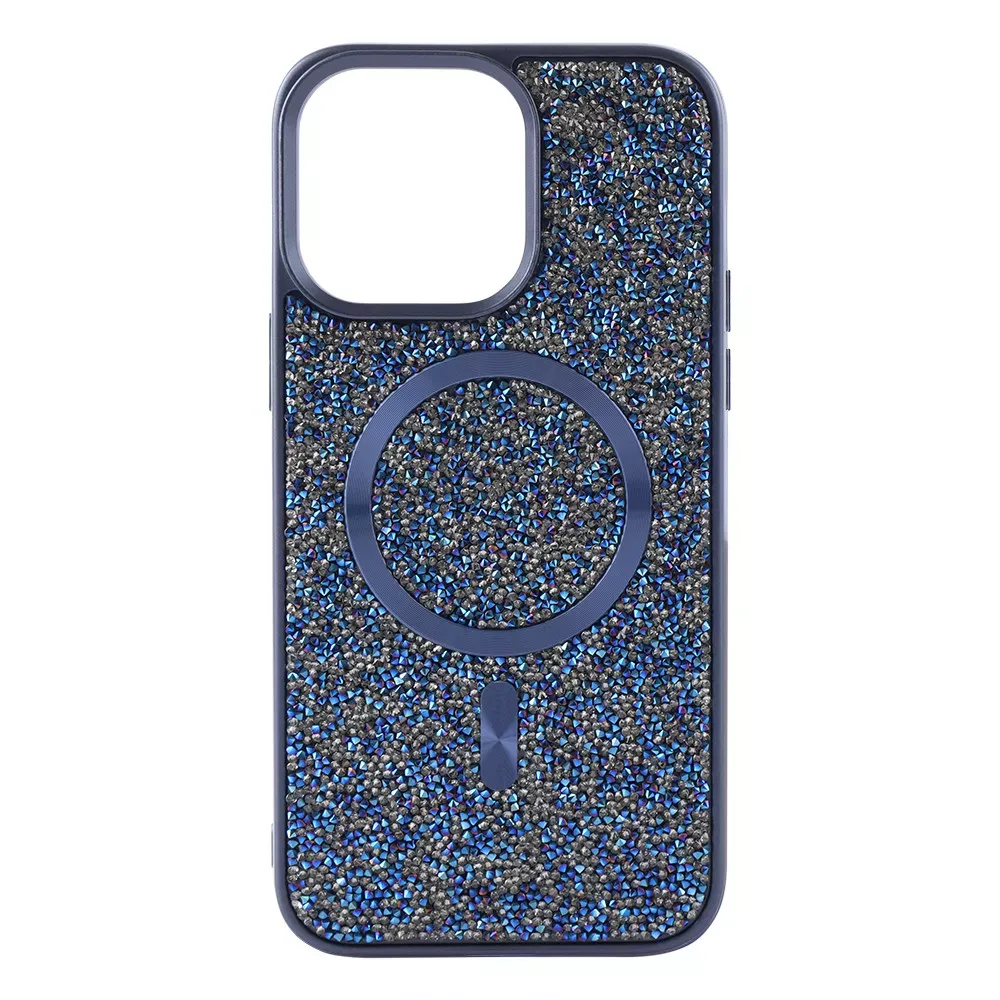 Swarovski Case with MagSafe iPhone 15 Pro — Blue - фото 4