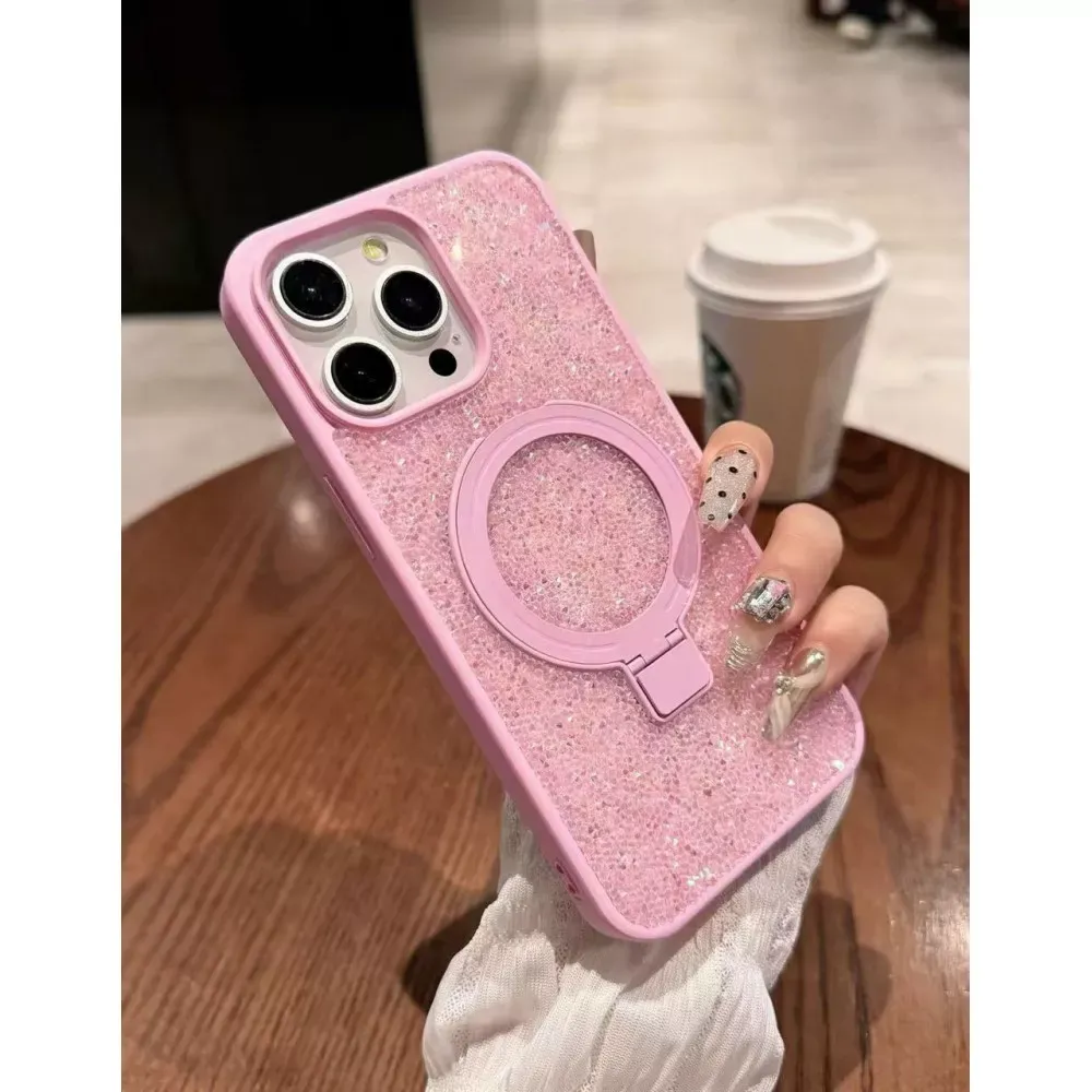 Swarovski Stand Case with MagSafe iPhone 12 ; 12 Pro  — Pink — Apple Apple iPhone 12 6.1", Apple iPhone 12 Pro 6.1"
