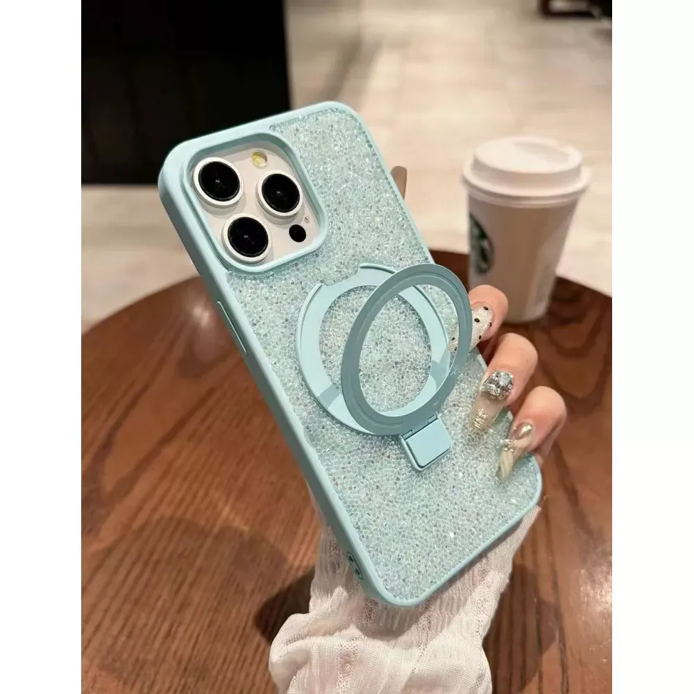 Swarovski Stand Case with MagSafe iPhone 15 Pro Max   — Light Blue — Apple Apple iPhone 15 Pro Max