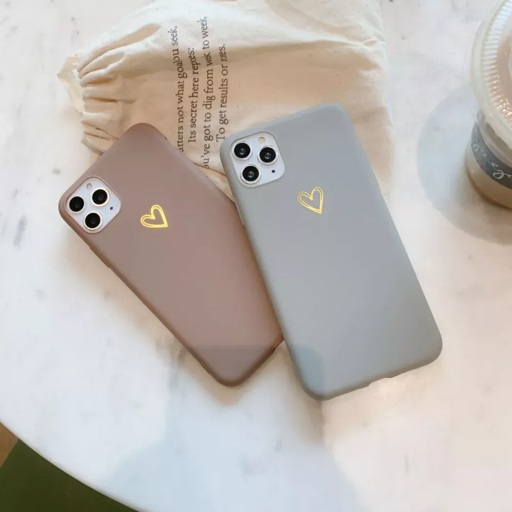 Ultra-thin soft heart-shaped pattern TPU Case  iPhone 13 Pro 6.1" — Gray - фото 3
