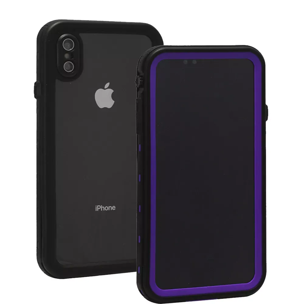 Waterproof TPU Case iPhone X ; XS — Purple — Различные Apple iPhone X, Apple iPhone Xs