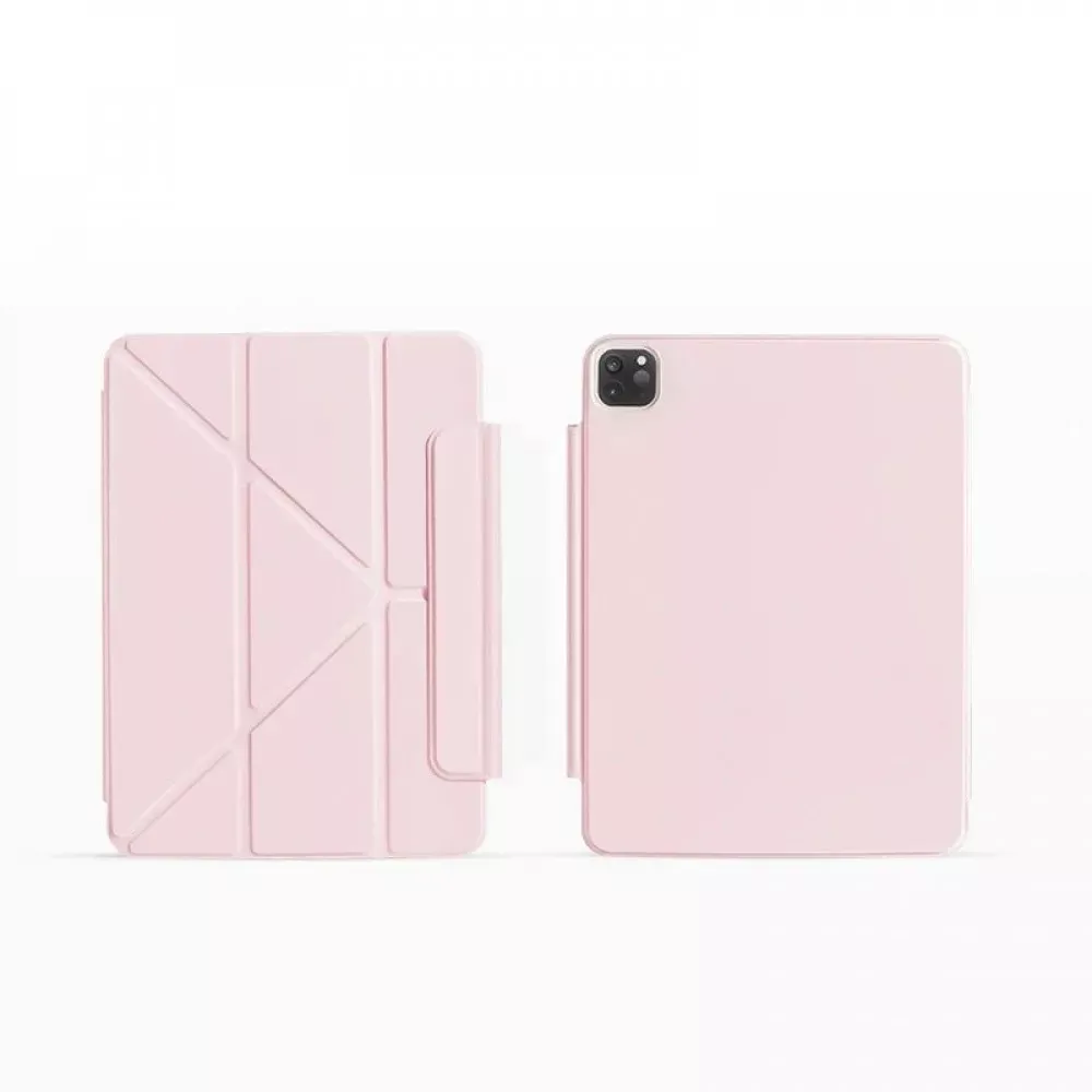 WiWU Smart Folio iPad Case — iPad Air 13" (2024); Pro 12.9"  — Pink — Wiwu Apple iPad Air 13" (2024), Apple iPad Pro 12.9"