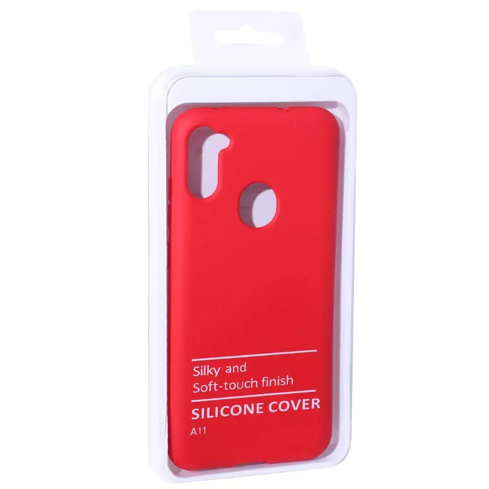 Original Silicone Case Samsung A11 2019 — Red (14) - фото 4