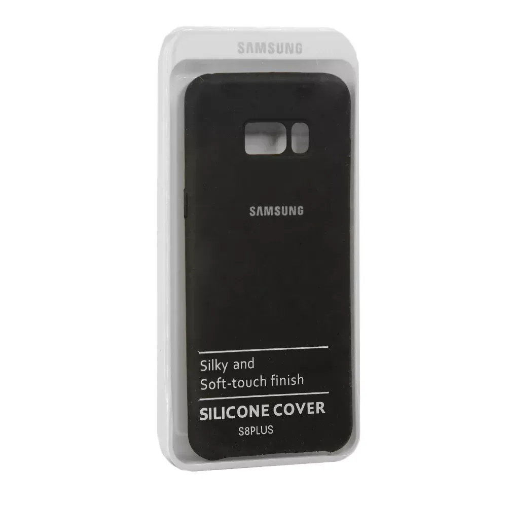 Original Silicone Case Samsung J6 Plus 2018(J610) — Black - фото 3